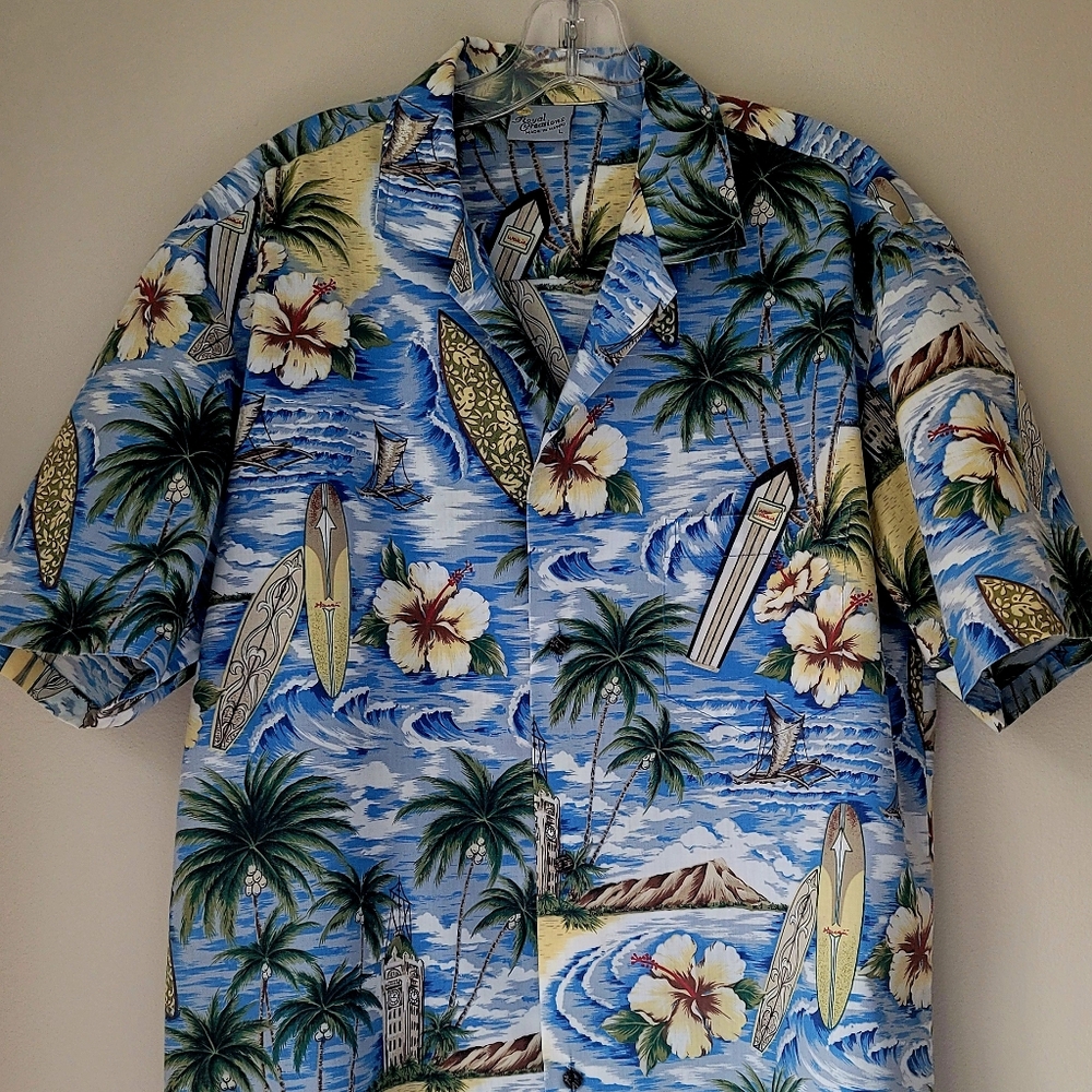 Royal Creations Vintage Hawaiian  Men's Shirt, Floral, Size L - Picture 9 of 9